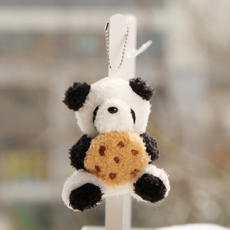 Adorable Panda Claw Machine Pendant Plush Backpack Keychain Doll