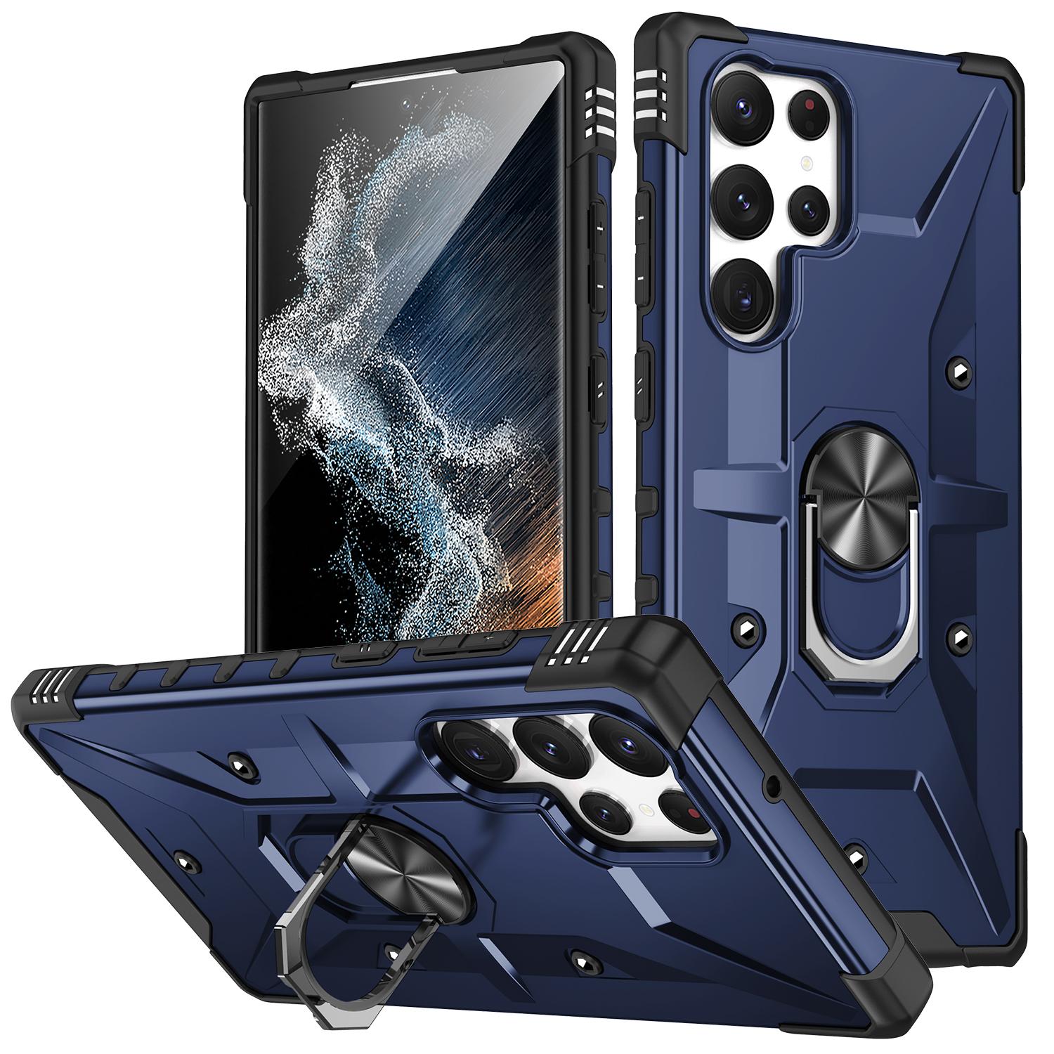 

S23 Ultra нескользящий чехол для телефона с магнитным кольцом для Samsung Galaxy S23 Ultra S 23 Plus S23Ultra Защита от падения Чехлы Coque