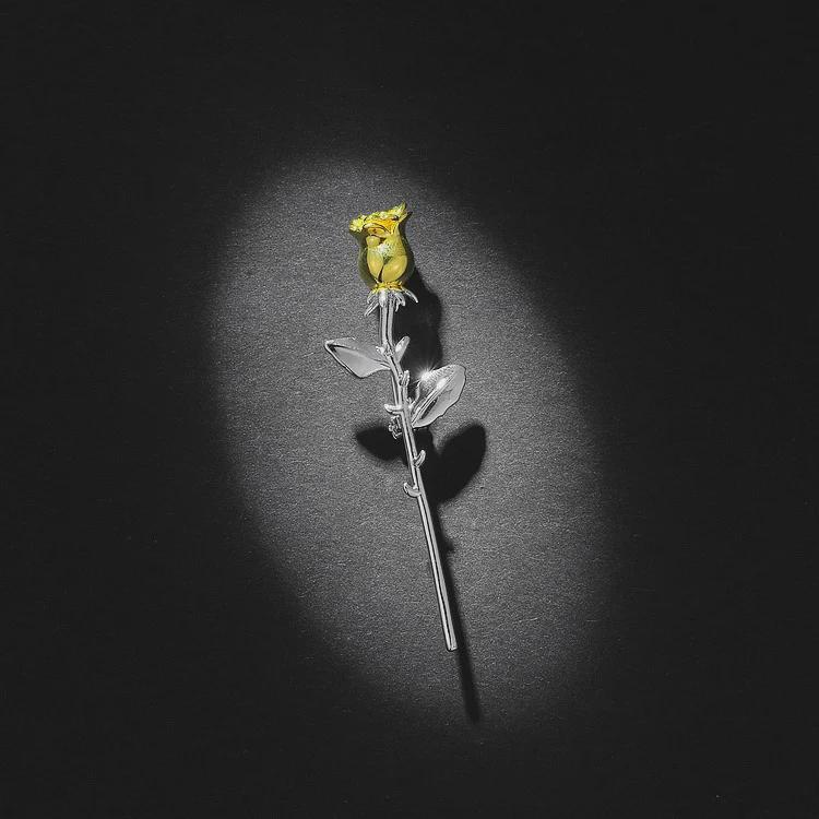 Broșa Micul Prinț Trandafir: Pin de guler pentru bărbați la modă pentru decorarea costumelor și accesorii.