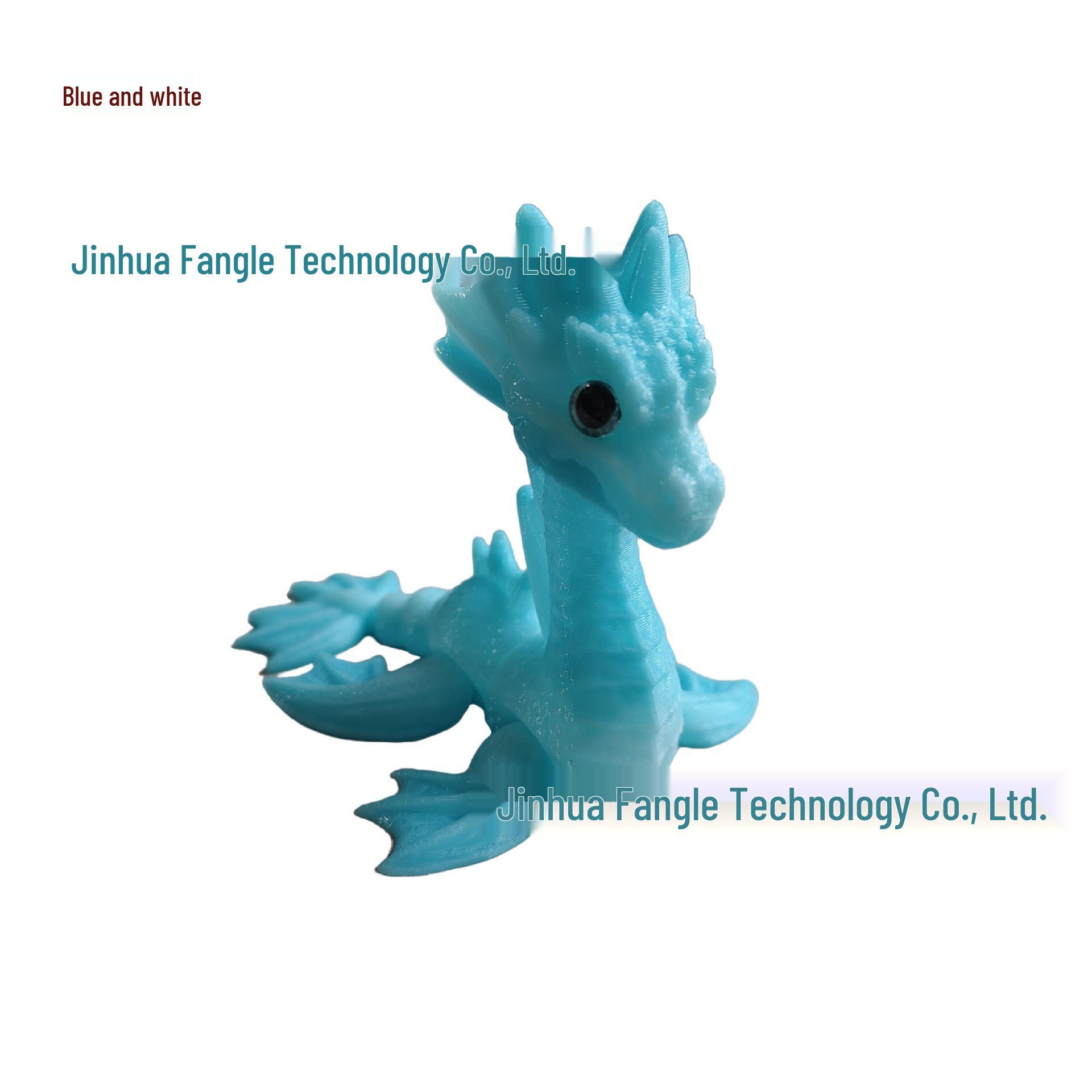 

Multi-color Sea Dragon 3D Model Toy with Simulated Eyeballs and Laser Gradient 8*6.5*7cm