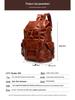 Men's Vintage Leather Backpack for Business and Travel