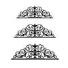 Modern Iron Wall Sculpture Metal Scroll Art, Black Decor, 2D for Ready To Hang Art Living Room, Elegant Home Decor Hallway Front Porch Bedroom