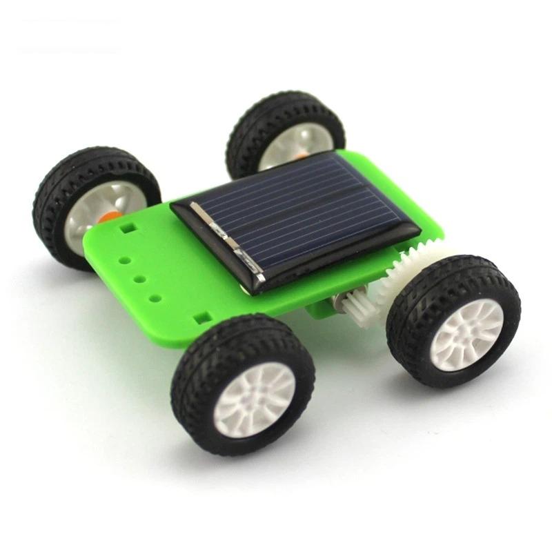 1 Set Novelty Solar Energy Car Puzzle Educational Gadget Creative Solar Power Mini Car Early Education Toy Science Experiment