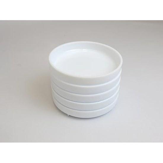 Namurataiseidou Plastic Plate Set 5 White Illustration Art Materials Beginner Japanese Painting Watercolor Oil Acrylic
