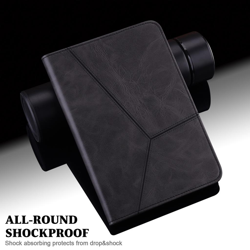 For OnePlus Pad 2/Pad Pro Case Line Imprinted PU Leather Card Holder Tablet Stand Cover