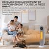 Oscillating Ceramic Tower Heater, 2000W, Remote Control, 15-40°C