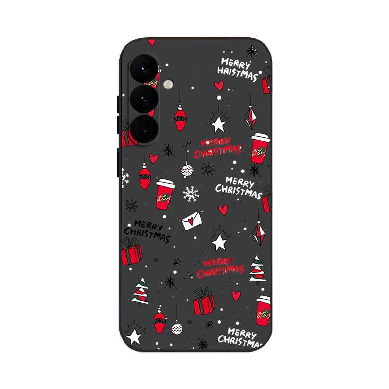 Christmas Gifts Pattern Phone Case For Samsung Galaxy A56 A17 A26 A16 A36 A55 A54 A53 A15 S24 S25 FE S25 S22 S23 Ultra Shockproof Lanyard Cover