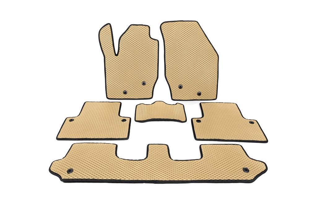

Rugs (EVA, beige) 5 seater, 2 rows for Volvo XC90 2002-2014