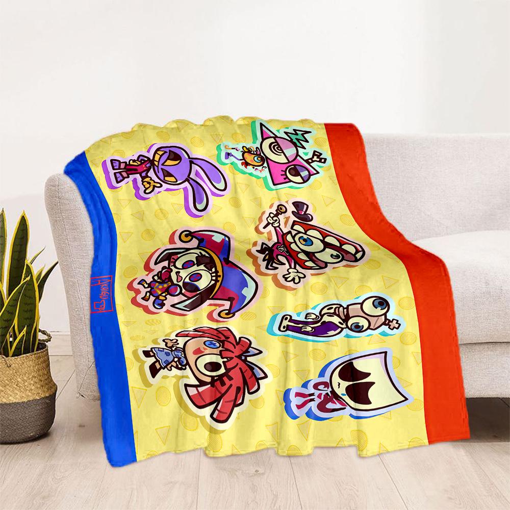 Digital Circus Blanket Ultra-Soft Great for Sofa Couch Bedding for All Seasons Modern Style Unique Gift for Family and Friends Camping