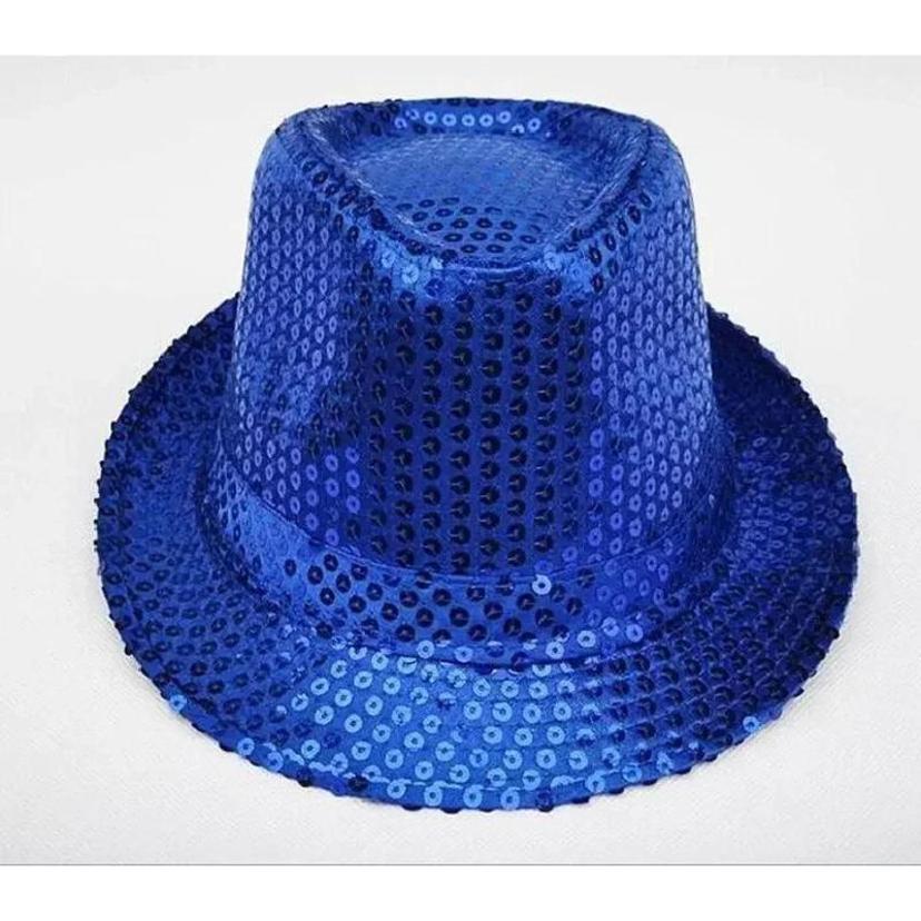 1 Pcs Jazz Hat Men's And Women's Sparkling Top Hat Children's Day Dance Hat KTV Festival Party Performance Magic