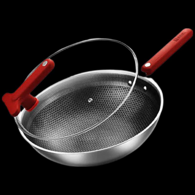 KOBACH 32cm 304 Stainless Steel Non-Stick Wok
