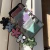 Flower Wrist Strap Card Holder & Coin Purse for iPhone 17 Pro Max/15 Pro/14 Case (Women's)