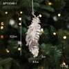 Silver Irregular Electroplated Christmas Tree Ornaments - Glossy Plastic Pendants In Stock