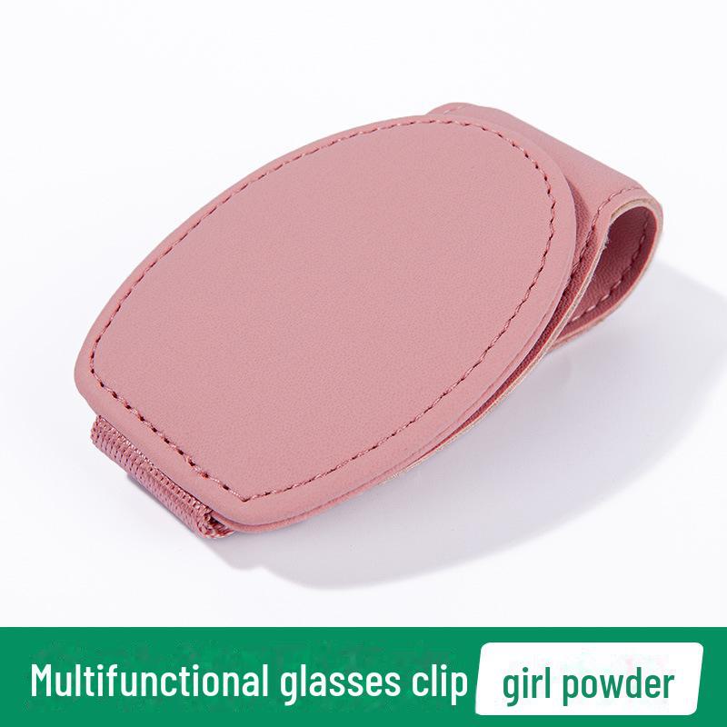 Car Glasses Clip Sun Visor Storage Box: Multi-functional Sunglasses Holder for Car Main Drivers