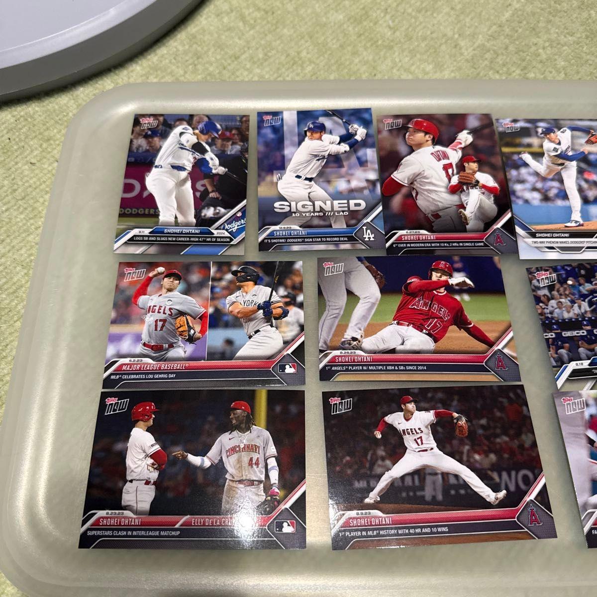 Used Shohei Otani Trading Card Set of 11 MLB TOPPS NOW