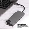 TYPE C Ethernet Hub to USB3.0 x 2 HDMI Memory Card Reading Notebook Office Accessories