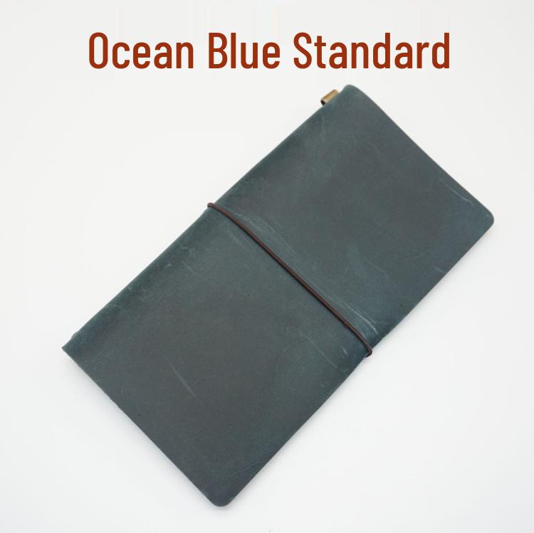 Cowhide Traveler's Loose-leaf Notebook Planner Diary