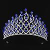 Sparkling Zinc Zinc Alloy Princess Crown Luxury Rhinestone Diadem Bridal Headwear  Themed Parties