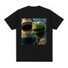 Dark Humor Frog Shark Graphic Funny Meme Tshirt Women Clothing Fashion Tshirts Cotton Casual Short Sleeve T Shirts Streetwear