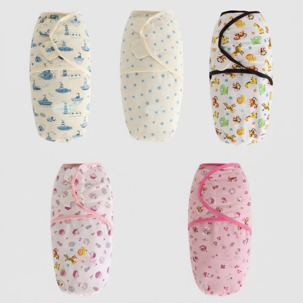 Newborn Pure Cotton Cartoon Swaddle & Sleeping Bag, Class A