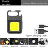USB Charging Flashlight Super Bright Emergency Light High Quality Keychain Work Light  Outdoor