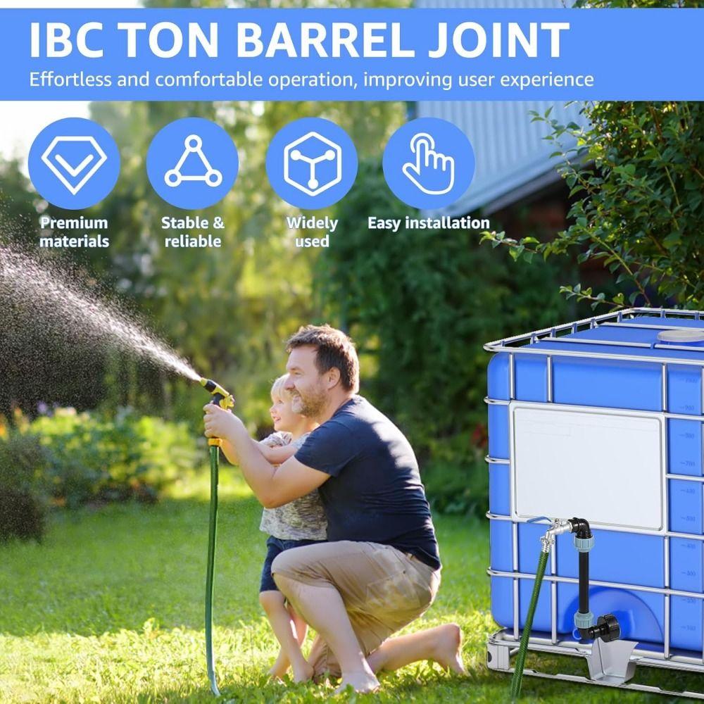Metal Faucet Faucet Adapter Connection Kit IBC Barrel Heightening Faucet Kit Gardening Buckets