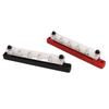 2PCS Battery Bus Bar Black Red DC12V to 48V 150A M6 Terminal 6 Stud for RV Car Ship Yacht Power Syst
