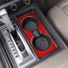 Suetlcoit For Hummer H2 2003-07 Soft Carbon Fiber Car Central Control Water Cup Holder Panel Decorative Sticker Car Accessories