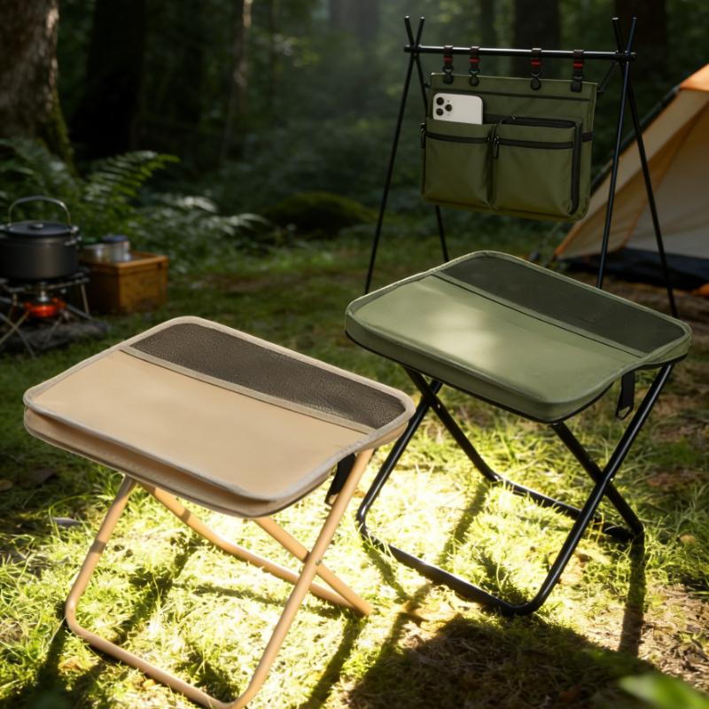 Outdoor foldable stool portable backpack stool with lightweight mini carry outdoor camping chair, fishing stool, picnic stool