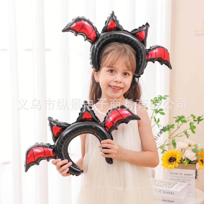 Halloween New Special-Shaped Medium Stick Baton Pumpkin Ghost Spider Holding Aluminum Film Funny Party Balloon