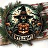 Halloween Witch Metal Tin Sign Home Decor Kitchen Wall Art