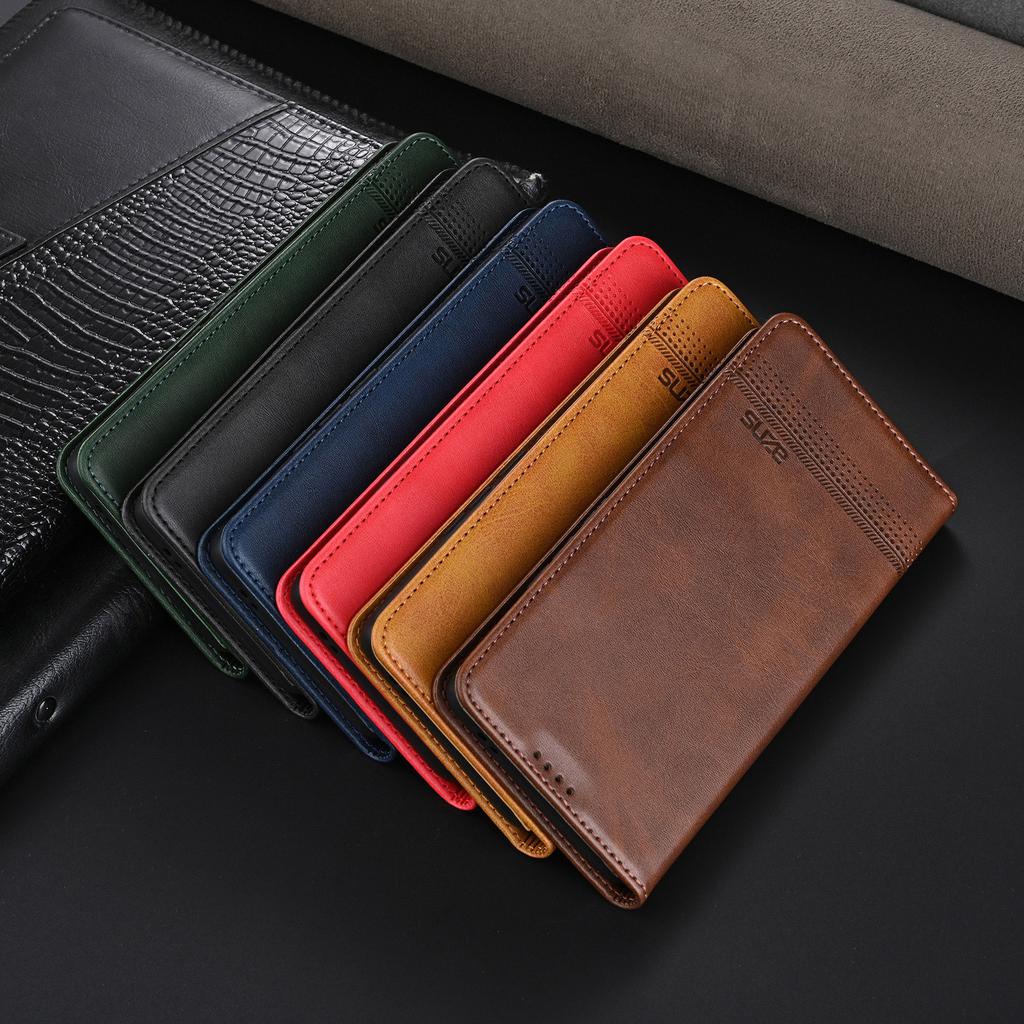 Husă Telefon din Piele Magnetică Flip de Lux Pentru Mi Redmi Note 15 14 13 12 Pro Plus 15C 14C 13C 12C Sloturi pentru Carduri Portofel Geantă Copertă Carte