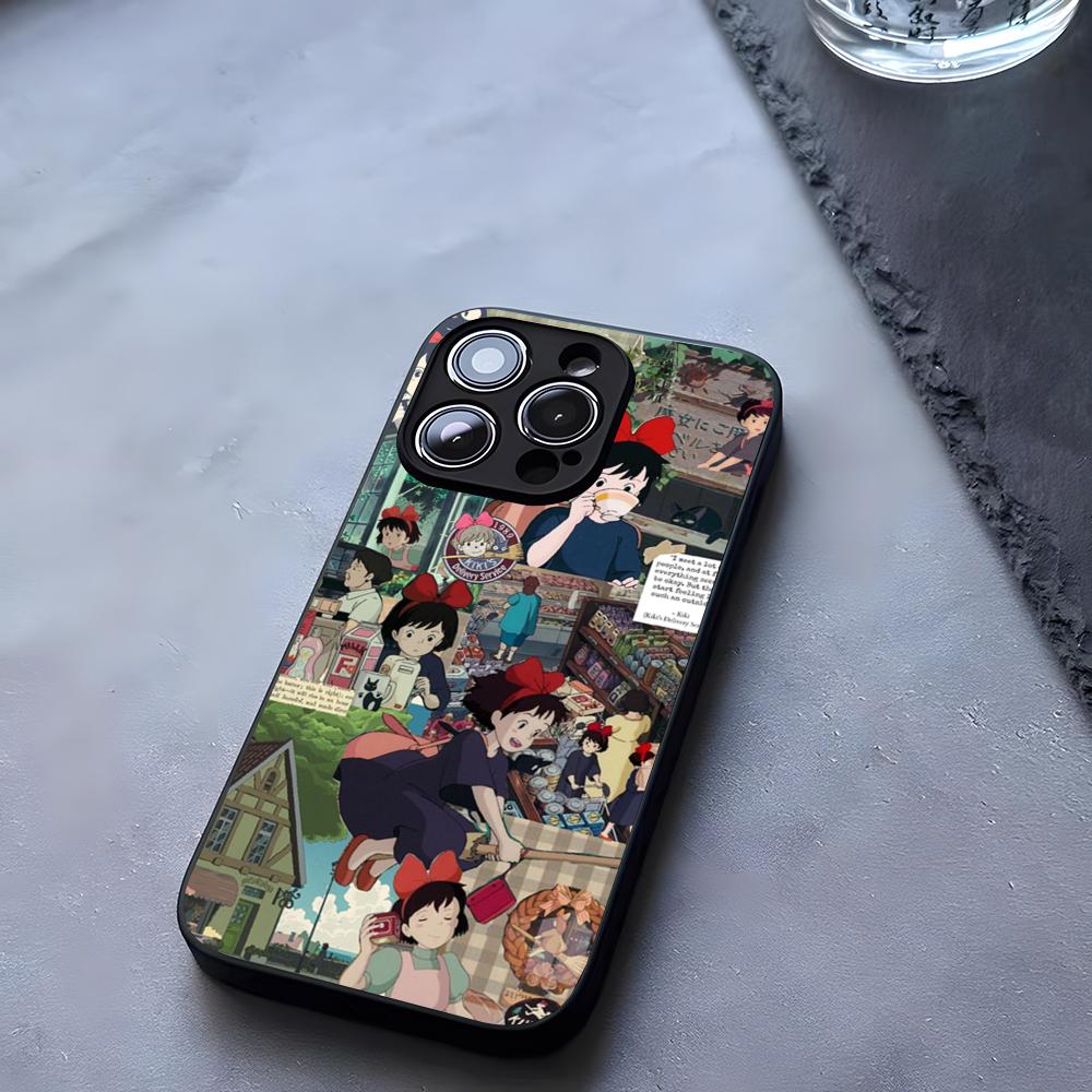 Anime Ki-Kiki Deliverys Service Phone Case Tempered Glass For IPhone 17 13 14 16 12 15 11 Pro Max Plus Mini X XR SE2020 Coque