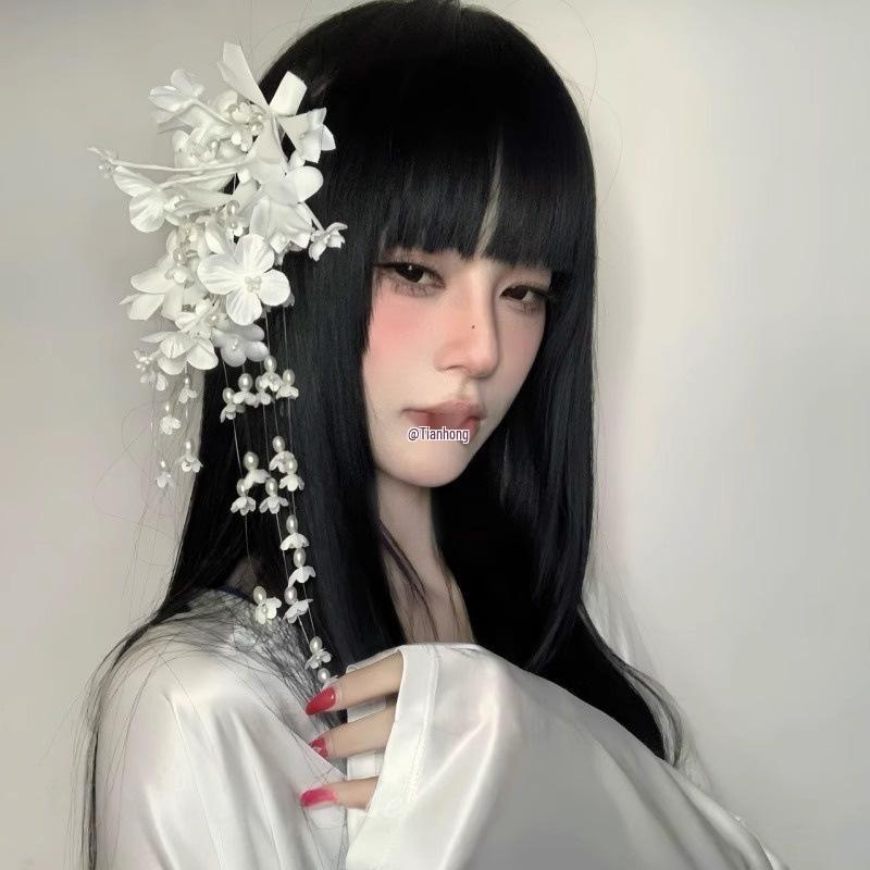 2025 Chinese Red Floral Hairpin - Hanfu Hair Stick Accessory