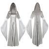 Mittelalterliches Kapuzen-Langkleid Cosplay Kleidung Europäischer Und Amerikanischer Stil Retro Stil Brautkleid Taillenkleid Cosplay Kleidung