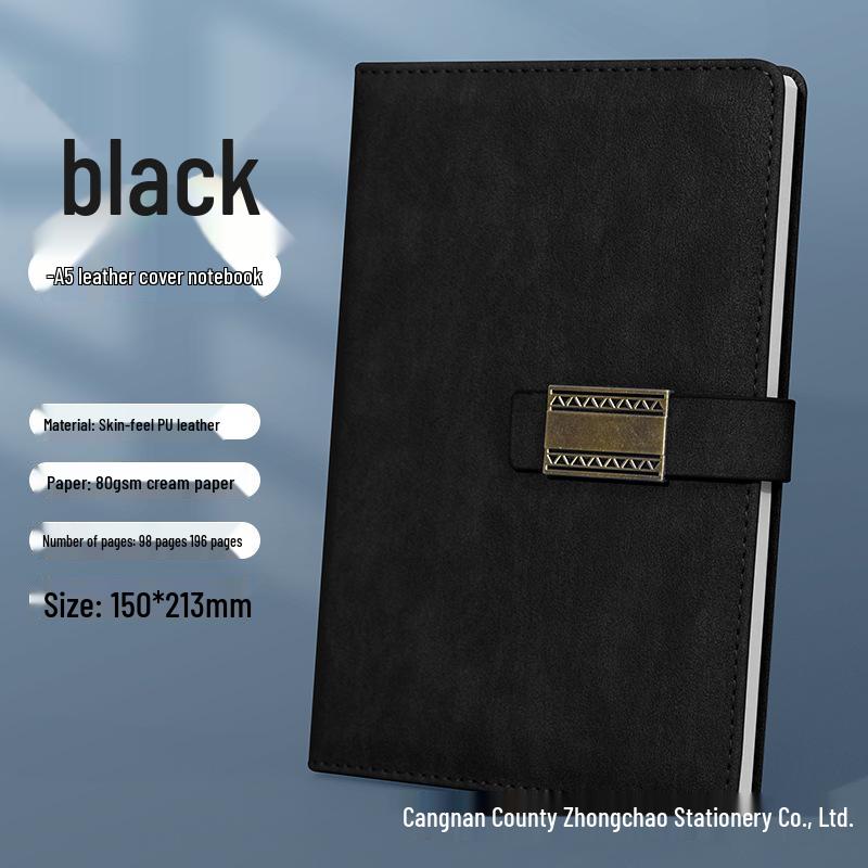 A5 Business Meeting Notebook with Buckle - Daily Planner & Journal