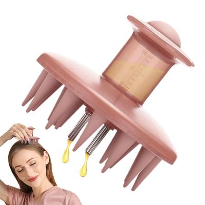 Scalp Oil Applicator Multifunctional Silicone Scalp Applicator Head Massage Care Brush Hair Care Essential Oil Liquid Guid Comb