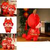 2024 Drachenjahr Glücksbringer Plüschpuppe Rot 20cm 26cm 32cm 38cm 48cm 60cm