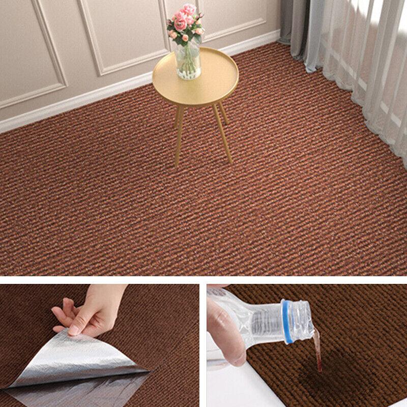 10Pcs Self Adhesive Carpet Floor Mat Anti-Slip Floor Sticker Living Room Carpet Anti-Slip Self Adhesive Floor Sticker Staircase
