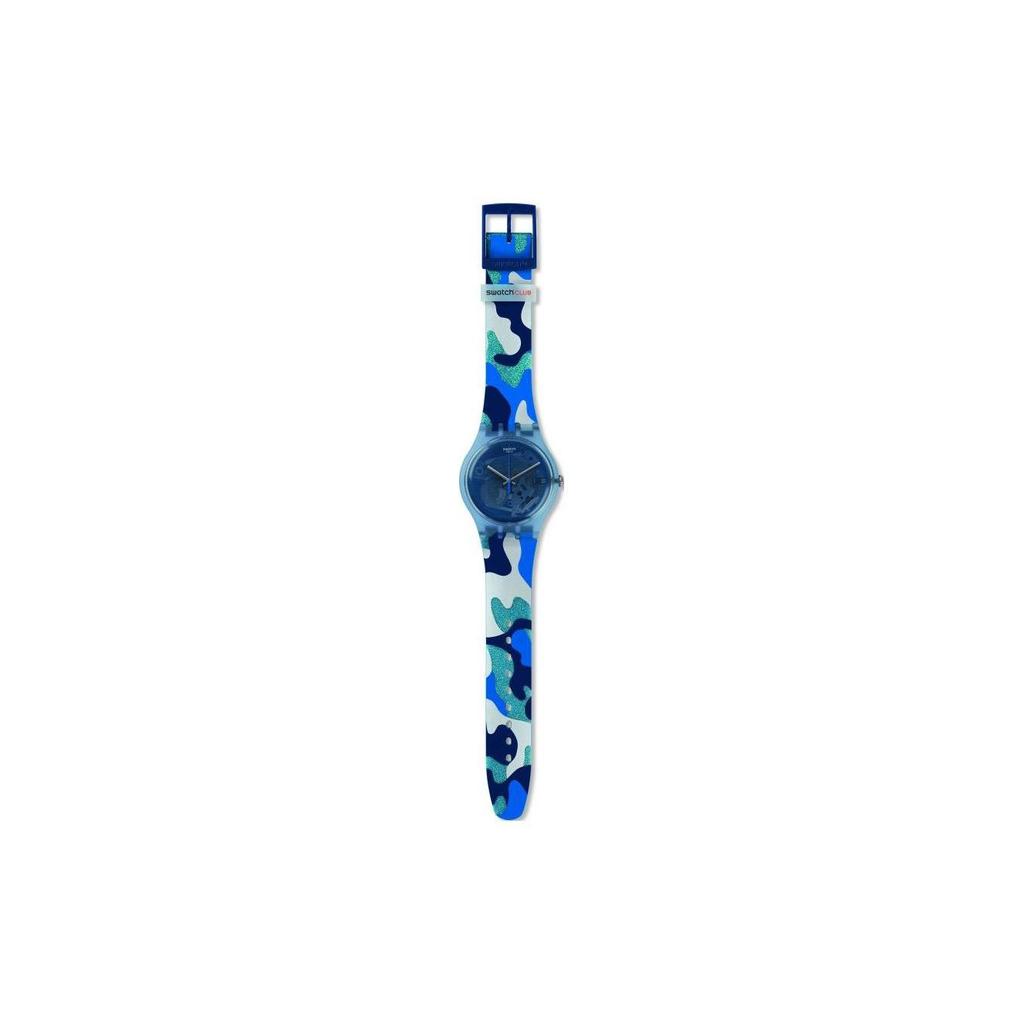 SWATCH Unisex 41mm Blue Watch SUOZ215 SUOZ215