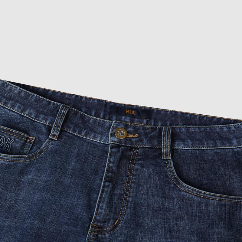 HLA Men's Micro-Elastic Straight Fit Jeans