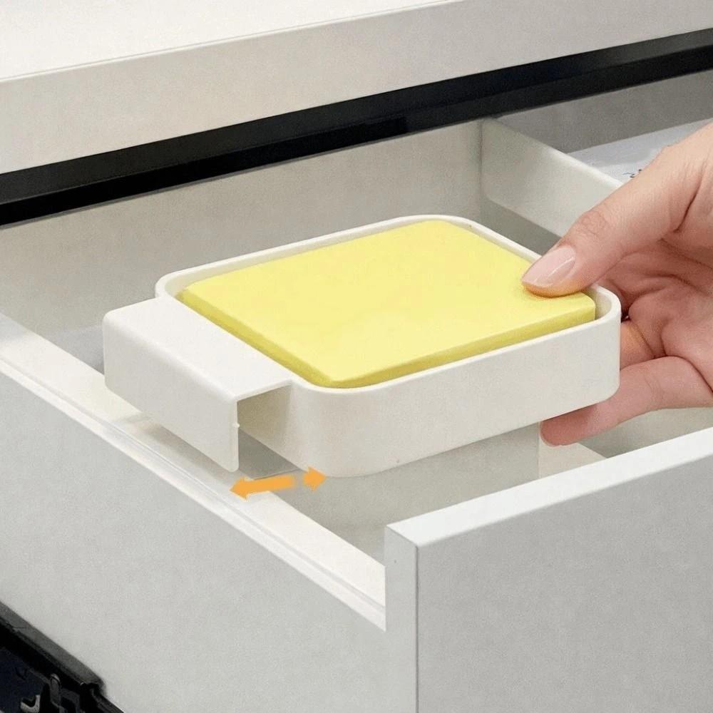 4PCS Wall Mounted Hanging Storage Box Plastic Drawers Hanging Organizer  Kitchen