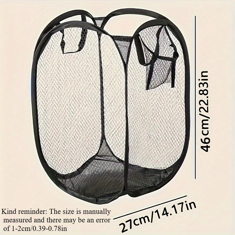 2pcs/1pc Extra-Large Pop-Up Mesh Laundry Basket with Handles-Lightweight,High-Capacity Hamper for Bathroom,Bedroom &Dorm Storage