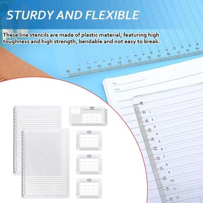 Envelope Addressing Guide Stencils Scale Spacing Line Drawing Calligraphy Rulers for Party