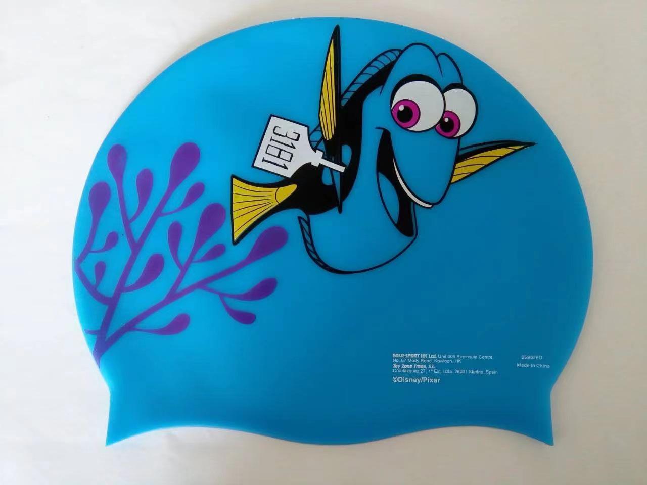 Children s Cartoon Silicone Swim Cap: Waterproof with Ear Protection