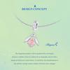WOSTU 925 Sterling Silver Color Changeable Flower Pendant Charm Bee Hanging Beads for Women Bracelet & Bangle DIY Fine Jewelry