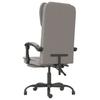 Office Chair with Reclining Function Taupe Fabric