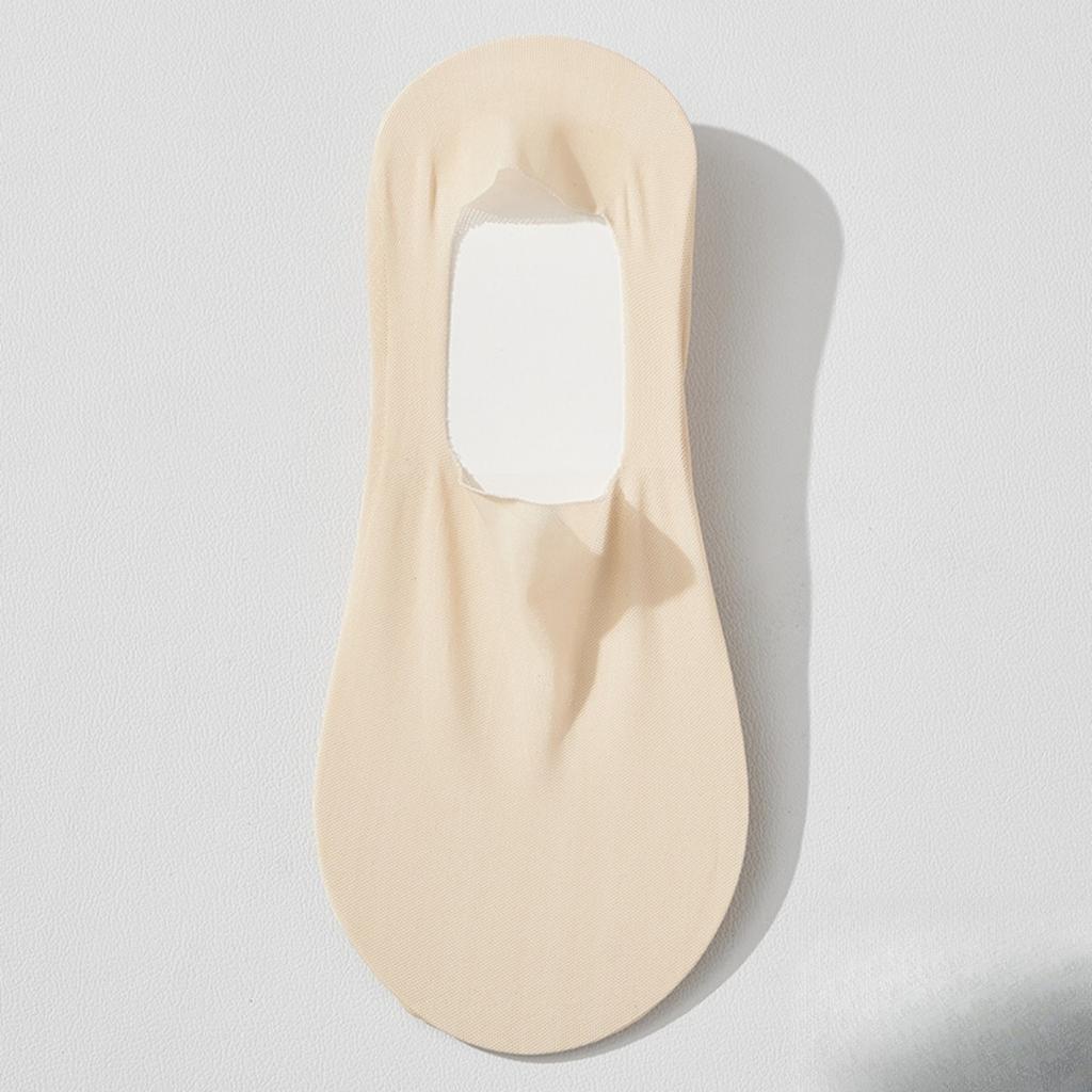 5 Perechi, Șosete Barcă pentru Femei, Ușoare, Respirabile, Anti-alunecare, Șosete Glezniere Invizibile, Călcâi Întărit, Culoare Solidă, Croială Confortabilă