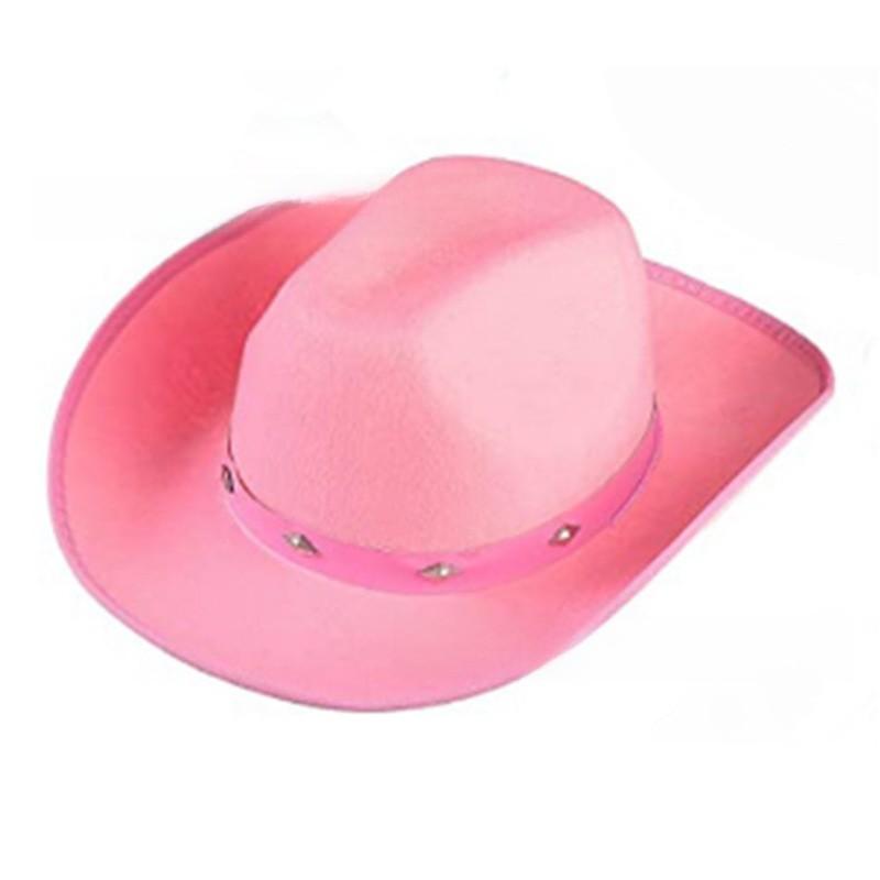 Rivet Decorated Stylish Leather Cowboy Hat With Wide Brim For Daily Outdoor Wear