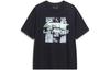 Sports Life Collection Drop Shoulder Sleeve T Shirt Men's Black AHST725-1